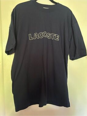Lacoste Men's Dark Navy Logo Short Sleeve Tee